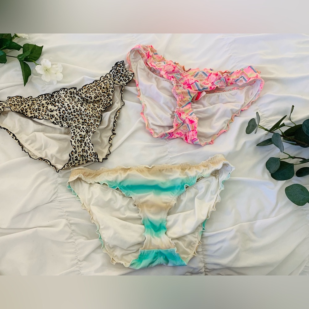 Victoria Secret Ruched Bikini Bottom Bundle - Picture 9 of 9